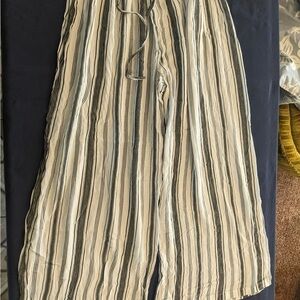 India Boutique Black and White Striped Pants